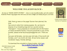 Tablet Screenshot of lauzonpuppies.com